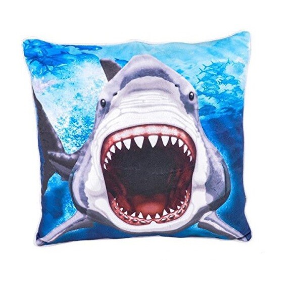 shark plush pillow